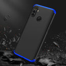 For OPPO Realme C3 GKK Three Stage Splicing Full Coverage PC Protective Case(Black Blue)