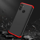 For OPPO Realme C3 GKK Three Stage Splicing Full Coverage PC Protective Case(Black Red)