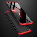 For Samsung Galaxy M31 GKK Three Stage Splicing Full Coverage PC Protective Case(Black Red)