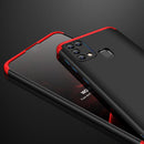 For Samsung Galaxy M31 GKK Three Stage Splicing Full Coverage PC Protective Case(Black Red)