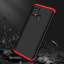 For Samsung Galaxy M31 GKK Three Stage Splicing Full Coverage PC Protective Case(Black Red)