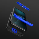 For Xiaomi Redmi Note 9 4G International Version / Redmi 10X 4G GKK Three Stage Splicing Full Coverage PC Protective Case(Black Blue)