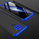 For Xiaomi Redmi Note 9 4G International Version / Redmi 10X 4G GKK Three Stage Splicing Full Coverage PC Protective Case(Black Blue)