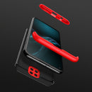 For Xiaomi Redmi Note 9 4G International Version / Redmi 10X 4G GKK Three Stage Splicing Full Coverage PC Protective Case(Black Red)