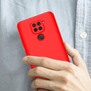 For Xiaomi Redmi Note 9 4G International Version / Redmi 10X 4G GKK Three Stage Splicing Full Coverage PC Protective Case(Red)