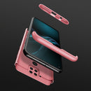 For Xiaomi Redmi Note 9 4G International Version / Redmi 10X 4G GKK Three Stage Splicing Full Coverage PC Protective Case(Rose Gold)