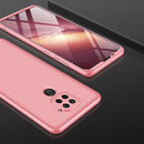 For Xiaomi Redmi Note 9 4G International Version / Redmi 10X 4G GKK Three Stage Splicing Full Coverage PC Protective Case(Rose Gold)