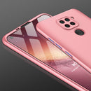 For Xiaomi Redmi Note 9 4G International Version / Redmi 10X 4G GKK Three Stage Splicing Full Coverage PC Protective Case(Rose Gold)