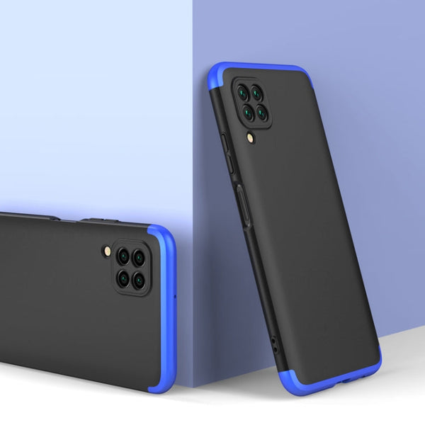 For Huawei P40 Lite / Nova 6se / 7i GKK Three Stage Splicing Full Coverage PC Protective Case(Black Blue)