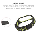 Mijobs Sporty Fashion Two-color Replacement Silicone Watch Band(Black Gray)