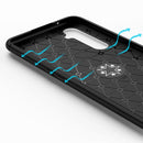 For OPPO X50 Pro Lenuo Shockproof TPU Protective Case with Invisible Holder(Blue)
