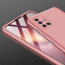 For Samsung Galaxy A51 GKK Three Stage Splicing Full Coverage PC Protective Case(Rose Gold)