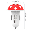 Mushroom Shape QC 3.0 Fast Charge Dual USB Car Charger(M1 Leopard Print)