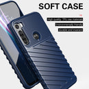 For Motorola Moto One Fusion Plus Thunderbolt Shockproof TPU Protective Soft Case(Blue)