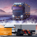 DC12V-24V / 36W Car Truck Emergency Strobe Flash Warning Light 12LEDs Long Ultra-thin Side Lights(Yellow + Red + Yellow)