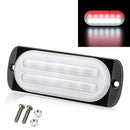 DC12V-24V / 36W Car Truck Emergency Strobe Flash Warning Light 12LEDs Ultra-thin Side Lights(White + Red)