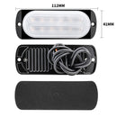 DC12V-24V / 36W Car Truck Emergency Strobe Flash Warning Light 12LEDs Ultra-thin Side Lights(White + Yellow)