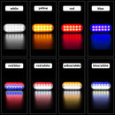 DC12V-24V / 36W Car Truck Emergency Strobe Flash Warning Light 12LEDs Ultra-thin Side Lights(White)