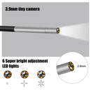 P40 3.9mm Red HD Waterproof Portable Integrated Hand-held Vertical Screen Industry Endoscope, Length:10m(Hardwire)