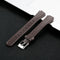 For Fitbit Inspire / Inspire HR Cowhide Leather C Type Watch Band, Size:S(Grey)