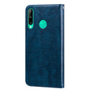 For Huawei P40 lite E Business Style Oil Wax Texture Horizontal Flip Leather Case with Holder & Card Slots & Wallet(Royal Blue)