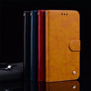 For Huawei P40 lite E Business Style Oil Wax Texture Horizontal Flip Leather Case with Holder & Card Slots & Wallet(Royal Blue)