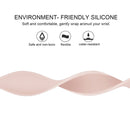For Apple Watch Series 7 41mm / 6 & SE & 5 & 4 40mm / 3 & 2 & 1 38mm Solid Color Elastic Silicone Watch Band, Size:M 143mm(Pink)