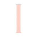 For Apple Watch Series 7 45mm / 6 & SE & 5 & 4 44mm / 3 & 2 & 1 42mm Solid Color Elastic Silicone Watch Band, Size:M 143mm(Pink)