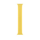 For Apple Watch Series 7 45mm / 6 & SE & 5 & 4 44mm / 3 & 2 & 1 42mm Solid Color Elastic Silicone Watch Band, Size:M 143mm (Yellow)