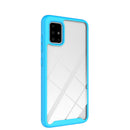 For Samsung Galaxy A71 5G Starry Sky Solid Color Series Shockproof PC + TPU Protective Case(Light Blue)
