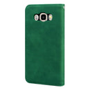 For Samsung Galaxy J5 (2016) / J510 Frosted Business Magnetic Horizontal Flip PU Leather Case with Holder & Card Slot & Lanyard(Green)