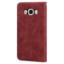 For Samsung Galaxy J5 (2016) / J510 Frosted Business Magnetic Horizontal Flip PU Leather Case with Holder & Card Slot & Lanyard(Brown)