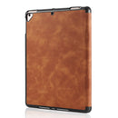 For iPad 9.7 inch DG.MING See Series Horizontal Flip Leather Case with Holder & Pen Holder(Brown)