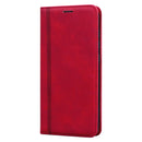 For Xiaomi Redmi Note 9 / Redmi 10X 4G Frosted Business Magnetic Horizontal Flip PU Leather Case with Holder & Card Slot & Lanyard(Red)