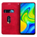 For Xiaomi Redmi Note 9 / Redmi 10X 4G Frosted Business Magnetic Horizontal Flip PU Leather Case with Holder & Card Slot & Lanyard(Red)