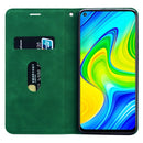 For Xiaomi Redmi Note 9 / Redmi 10X 4G Frosted Business Magnetic Horizontal Flip PU Leather Case with Holder & Card Slot & Lanyard(Green)