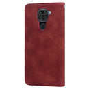 For Xiaomi Redmi Note 9 / Redmi 10X 4G Frosted Business Magnetic Horizontal Flip PU Leather Case with Holder & Card Slot & Lanyard(Brown)
