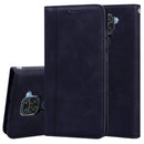 For Xiaomi Redmi Note 9 / Redmi 10X 4G Frosted Business Magnetic Horizontal Flip PU Leather Case with Holder & Card Slot & Lanyard(Black)