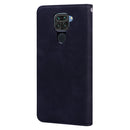 For Xiaomi Redmi Note 9 / Redmi 10X 4G Frosted Business Magnetic Horizontal Flip PU Leather Case with Holder & Card Slot & Lanyard(Black)
