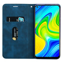 For Xiaomi Redmi Note 9 / Redmi 10X 4G Frosted Business Magnetic Horizontal Flip PU Leather Case with Holder & Card Slot & Lanyard(Blue)