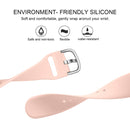 For Apple Watch Series 7 45mm / 6 & SE & 5 & 4 44mm / 3 & 2 & 1 42mm Solid Color Silicone Watch Band with Metal Buckle, Size:L(Sand Pink)