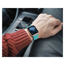 For Apple Watch Series 7 45mm / 6 & SE & 5 & 4 44mm / 3 & 2 & 1 42mm Solid Color Silicone Watch Band with Metal Buckle, Size:L(Mint Green)