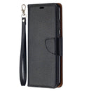 For Nokia 5.3 Litchi Texture Pure Color Horizontal Flip Leather Case with Holder & Card Slots & Wallet & Lanyard(Black)