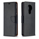 For Nokia 5.3 Litchi Texture Pure Color Horizontal Flip Leather Case with Holder & Card Slots & Wallet & Lanyard(Black)