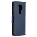 For Nokia 5.3 Litchi Texture Pure Color Horizontal Flip Leather Case with Holder & Card Slots & Wallet & Lanyard(Dark Blue)