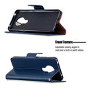 For Nokia 5.3 Litchi Texture Pure Color Horizontal Flip Leather Case with Holder & Card Slots & Wallet & Lanyard(Dark Blue)
