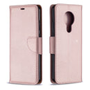 For Nokia 5.3 Litchi Texture Pure Color Horizontal Flip Leather Case with Holder & Card Slots & Wallet & Lanyard(Rose Gold)