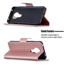 For Nokia 5.3 Litchi Texture Pure Color Horizontal Flip Leather Case with Holder & Card Slots & Wallet & Lanyard(Rose Gold)