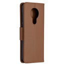 For Nokia 5.3 Litchi Texture Pure Color Horizontal Flip Leather Case with Holder & Card Slots & Wallet & Lanyard(Brown)