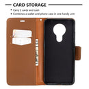 For Nokia 5.3 Litchi Texture Pure Color Horizontal Flip Leather Case with Holder & Card Slots & Wallet & Lanyard(Brown)